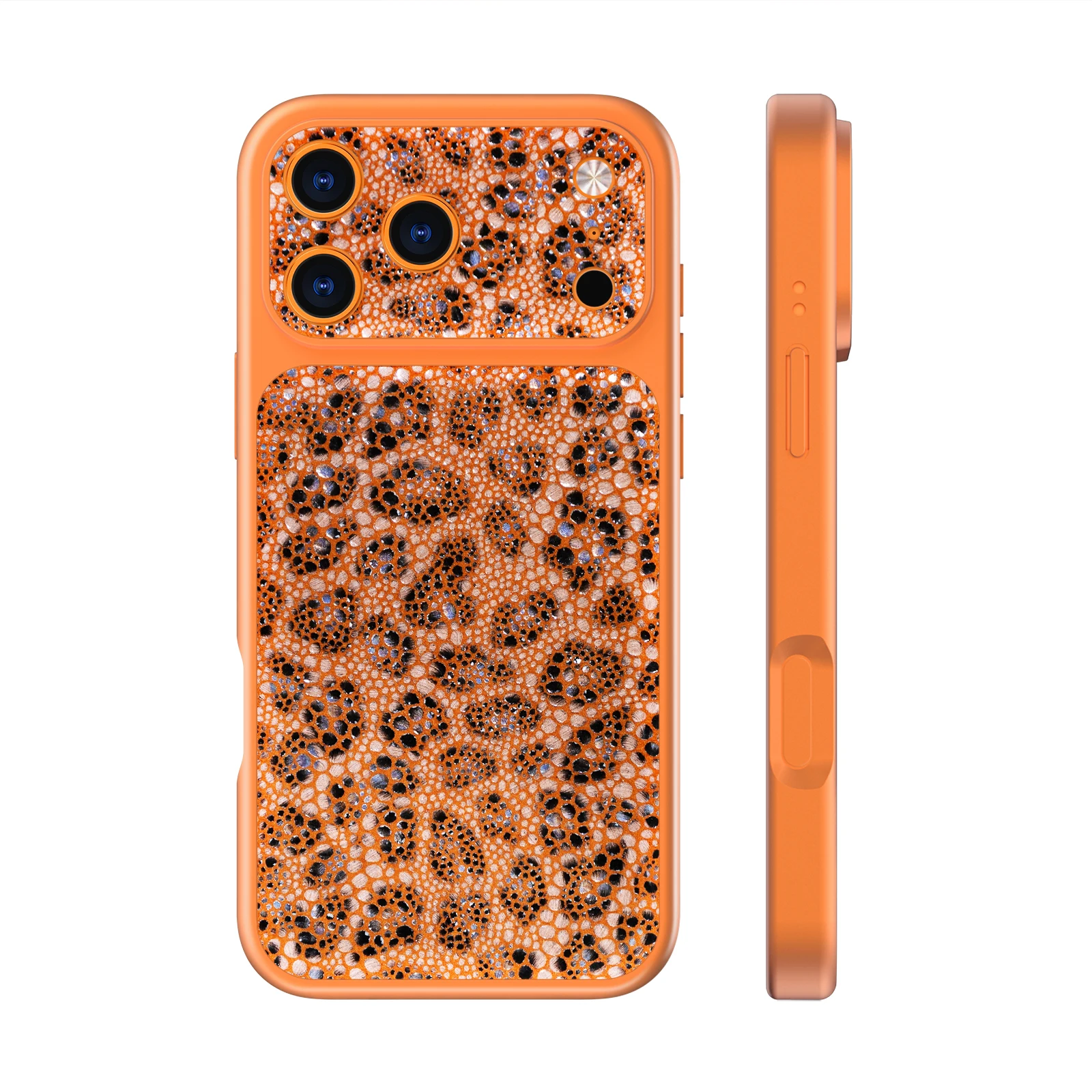 

Shockproof Leopard Pattern Wireless Charging Magnetic Case For iPhone 17 Pro Max 16 15 14, Window View Camera Protection Cover