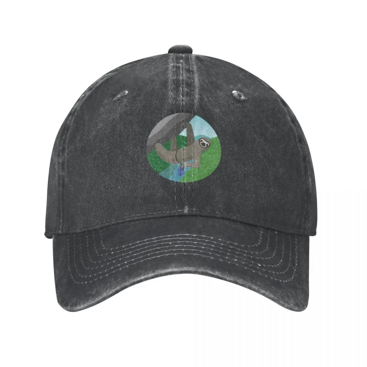 Rock Climbing Sloth | New River Gorge Cowboy Hat Icon Custom Cap For Girls Men's