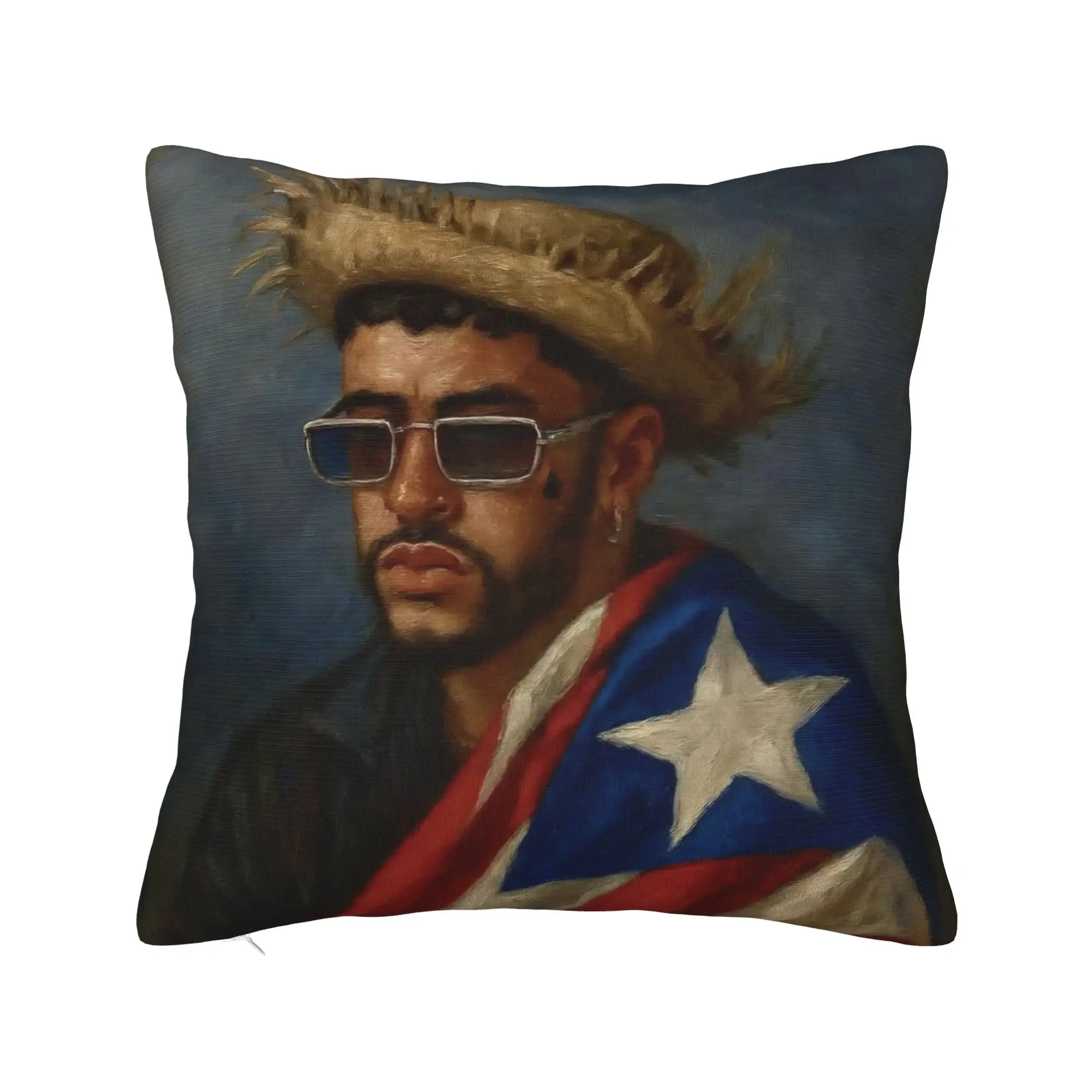 Bad Bunny DTMF Tour 2026 Pillow Covers Merchandise Soft Cushion Cover Gift  Pillow Case Cover Car Multi Size