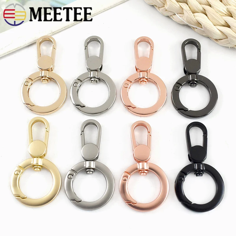 

5/10/20P 17mm Metal Snap Buckles Bag Keychain O Ring Buckle Swivel Lobster Clasp Carabiner Clip Clasp Accessories for Handbags