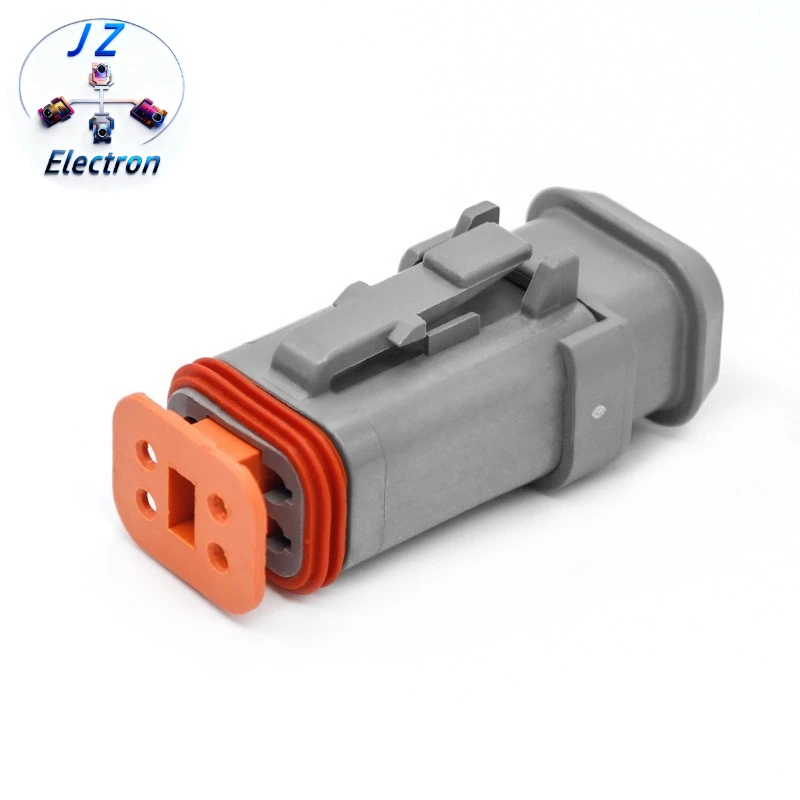 2PCS/SET DT06-4S-E008 Automobile high cover 4 hole butt harness fuel injector
