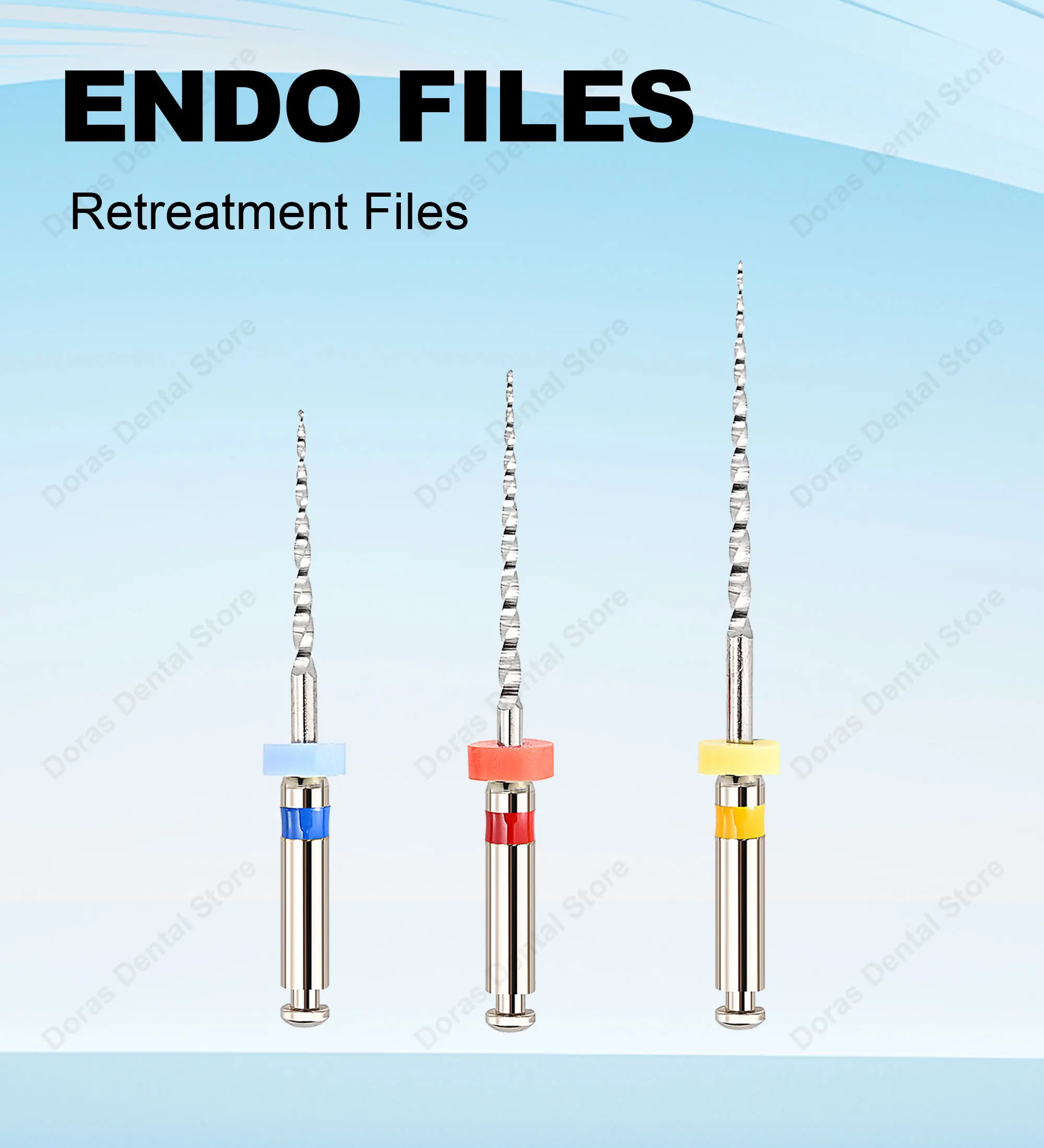 Glin Dental Instruemnt Retreatment Endo Files For Removing Filling Matertial High Quality Niti Rotary Endodontic Files