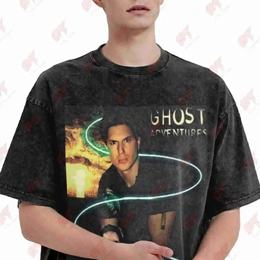 Ghost Adventures Zak Bagans Vintage Washed Tee Pure Cotton T-Shirt