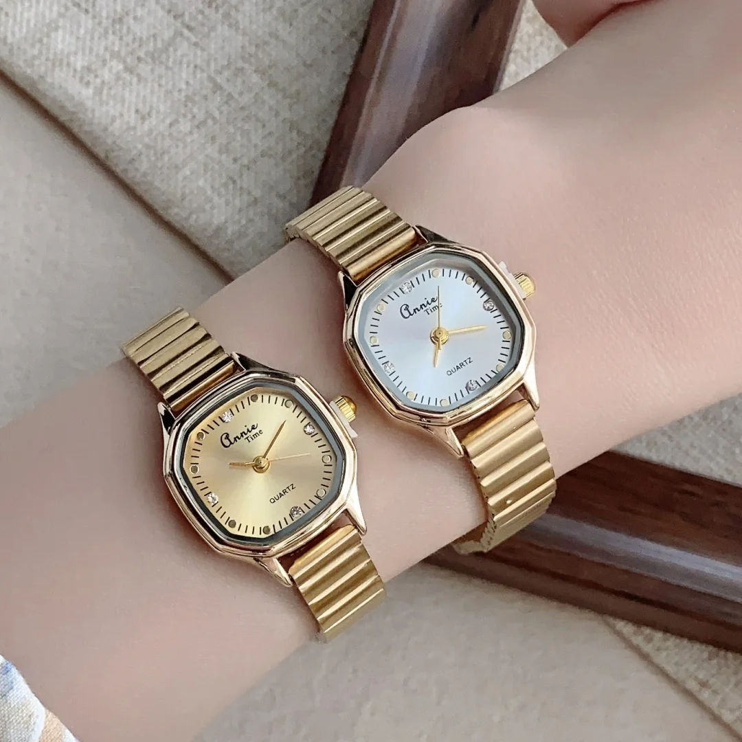 Gold Bracelet Women's Watch Adjustable Stainless Steel Strap Wristwatches Analog Quartz Watches Ladies Clock Relogio Feminino