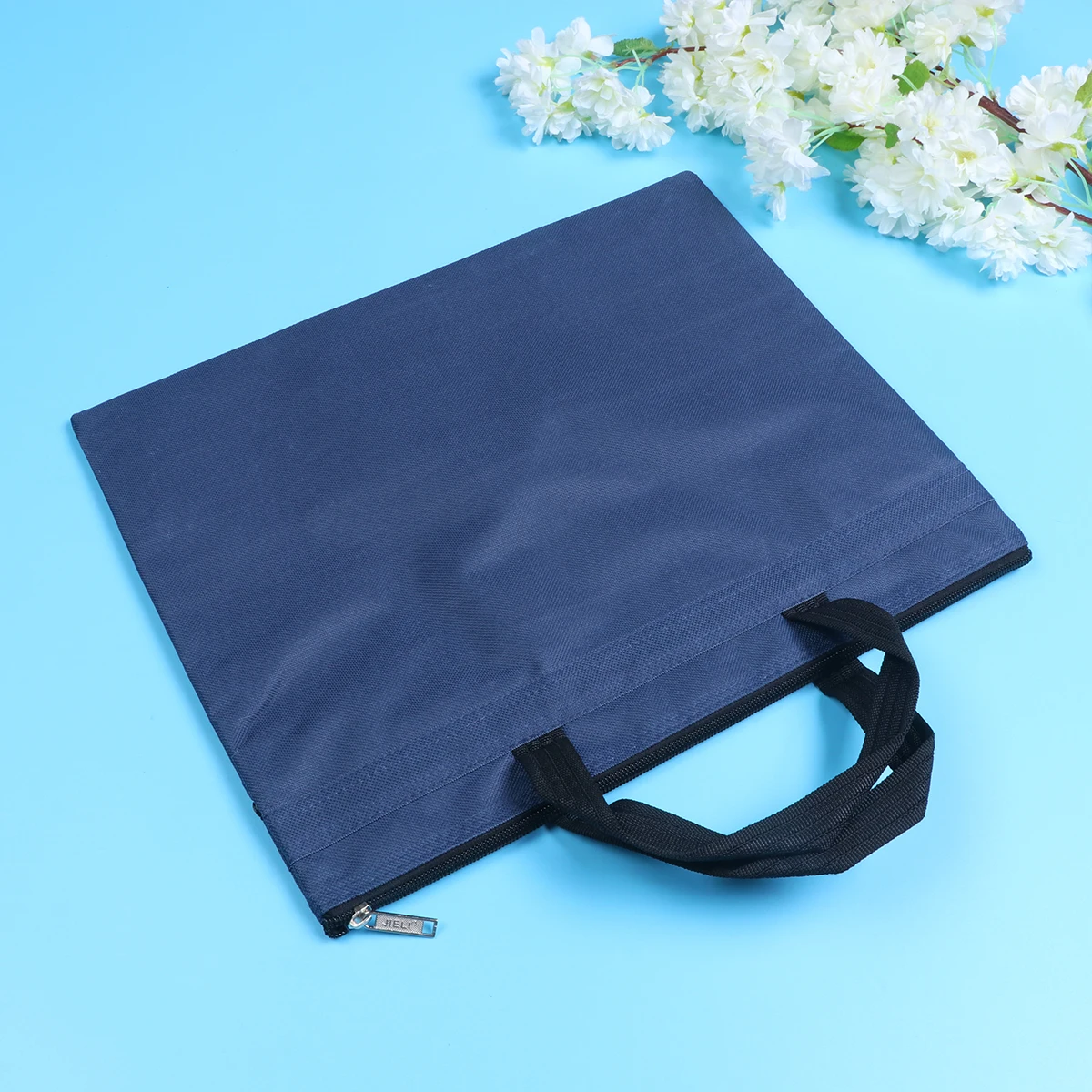 

A4 Document Portfolio ganizer Waterproof File Holder for Business Travel Zipper Briefcase Office Use Storage Case