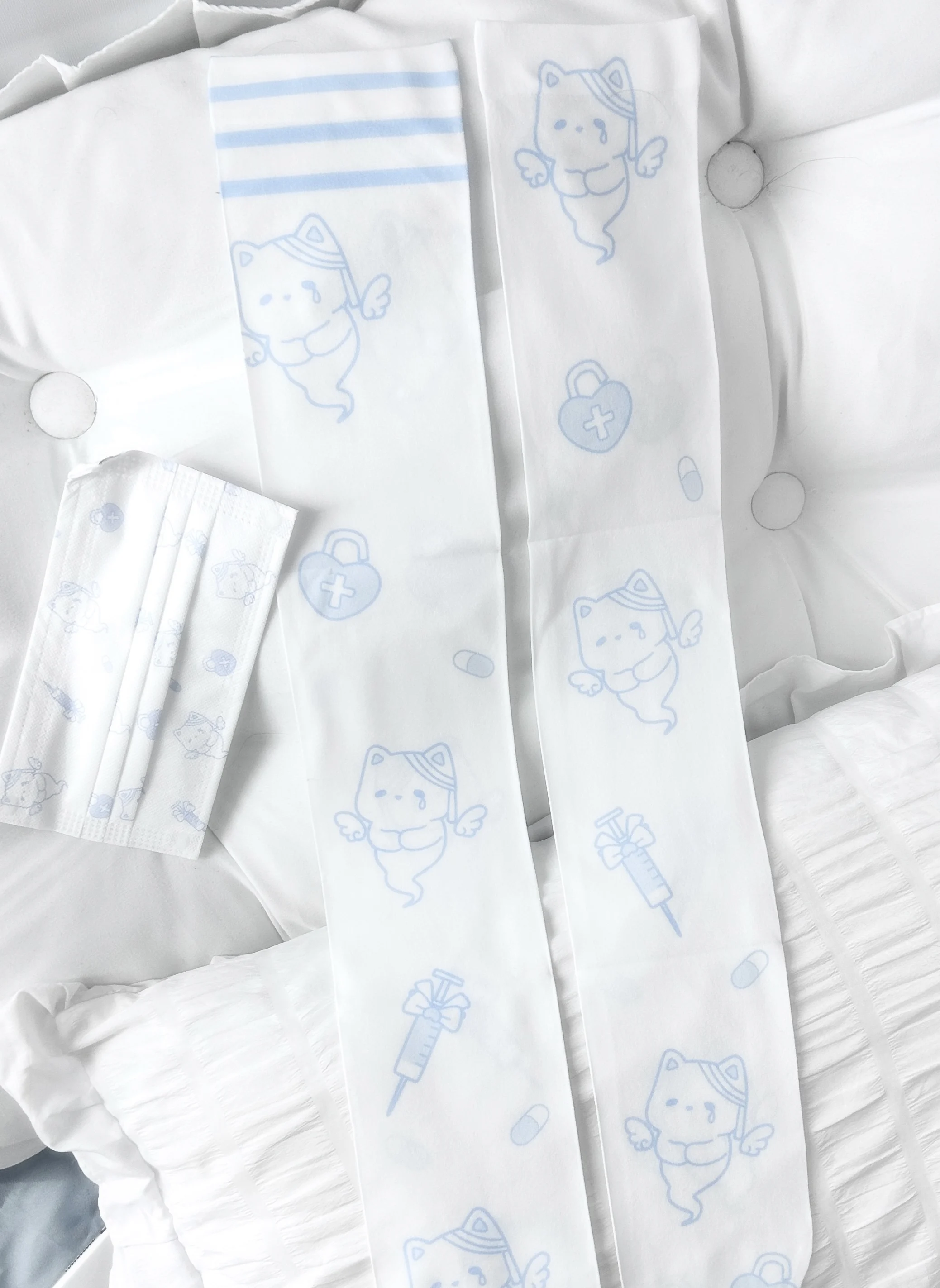 

Two-dimensional Cartoon Print Thigh High Stockings Japanese Mine Cute Knee High Socks Versatile Sexy Gothic JK Stockings Girls