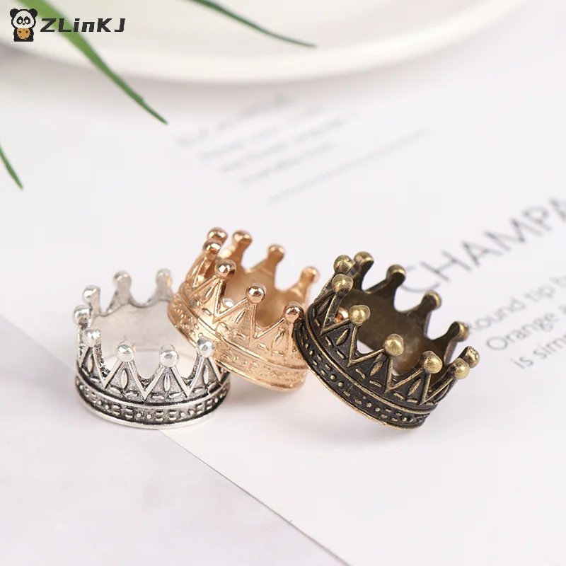 ▶ 1 szt. Modna Metalowa Mini Korona dla Lalek Dziecięca Księżniczka Cesarzowa Ozdoba na Głowę do Domku dla Lalek Prezent Zabawka