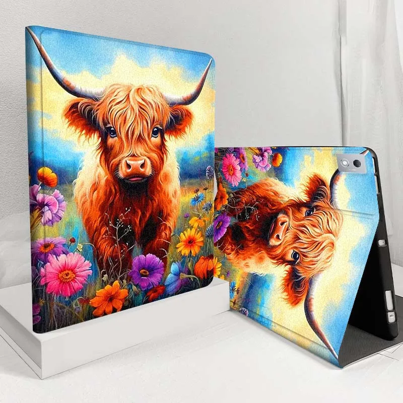 

Anime cartoon cow Tablet Case For Xiaoxin Legion Tab Y900 Y700 K10 M10 P11 Pad Pro GT Plus 3rd Gen 4 8.8 11 11.5