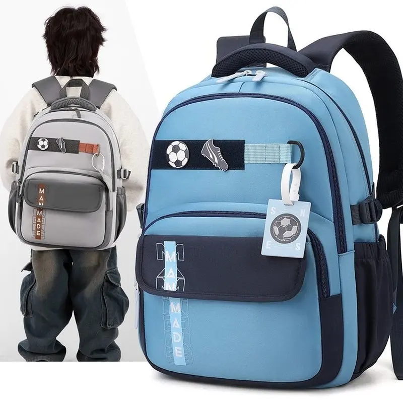 Cute Fresh Japanese Style Large Capacity Backpack for Junior And High School Students Fashionable Color Block Double Shoulder