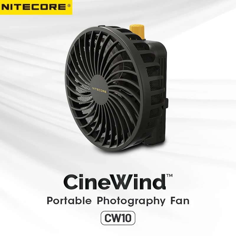 NITECORE CW10 Electric Fan Mini Portable Photography Fan Cord-Free Blower for Canon Sony Stage Short Video Wedding Film Camping