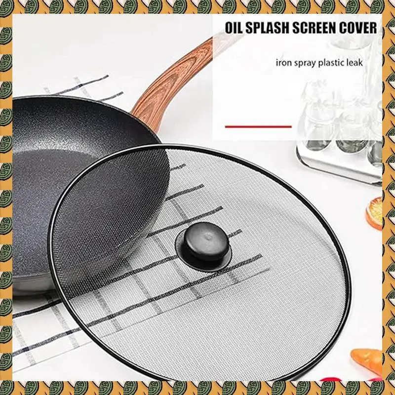 

A77I 6Pcs Kitchen Splash Guard Splatter Screens Frying Pan Splatter Guard Grease Splatter Screen Mesh Oil Proof Pot Lid