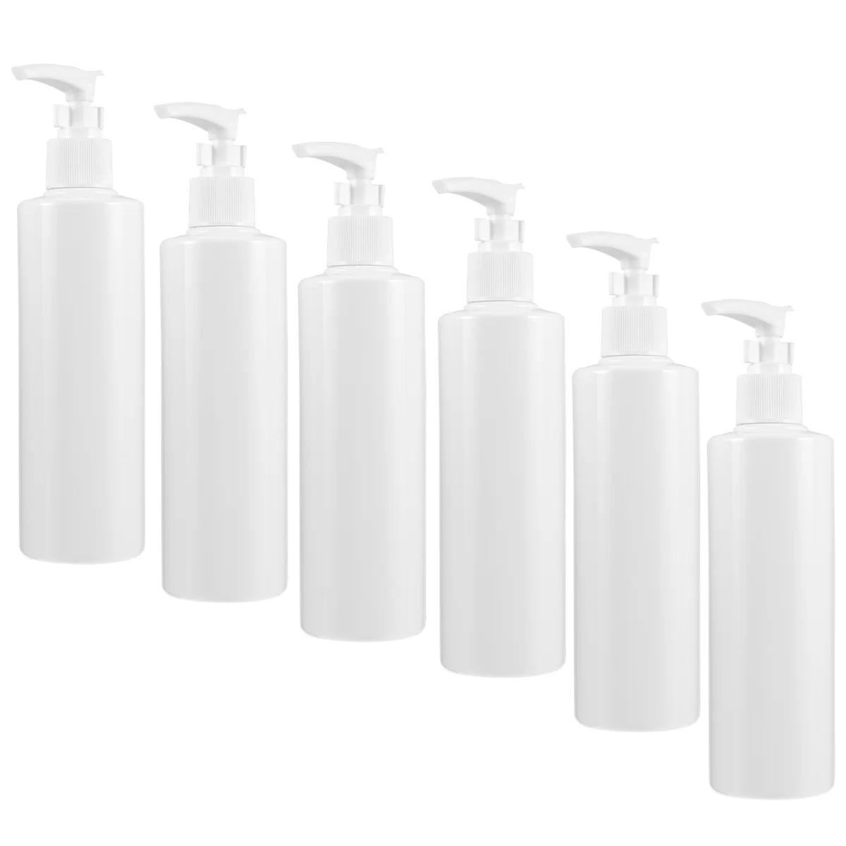 

6 PCS Hand Soap Dispenser Refillable Travel Bottle Lotion Liquid Container White