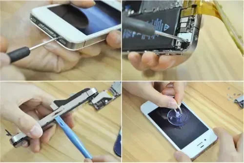 11 Piezas Kit de Herramientas Manuales para Desmontar Teléfono Móvil, Palanca de Apertura de Pantalla, Accesorios de Reparación para iPhone, iPad, Laptop 6