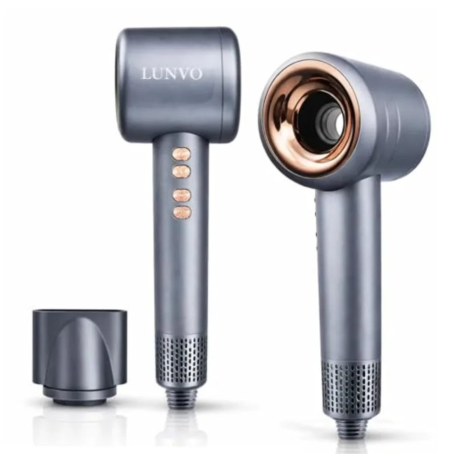 Secador de cabelo profissional, motor sem escova, 110000rpm, leve, secagem rápida, alta velocidade, elétrico iônico