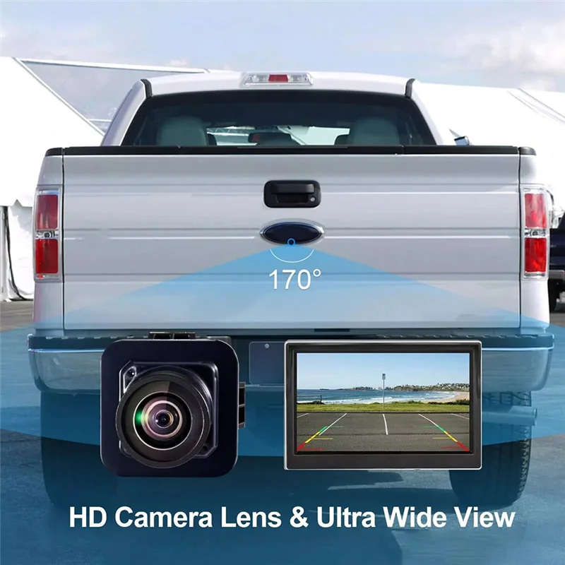 Classy-Car Rear View Reversing Back Up Camera For Ford F150 F-150 Mustang Lincoln MKC AL3Z-19G490-A , BL3T-19G490-AC