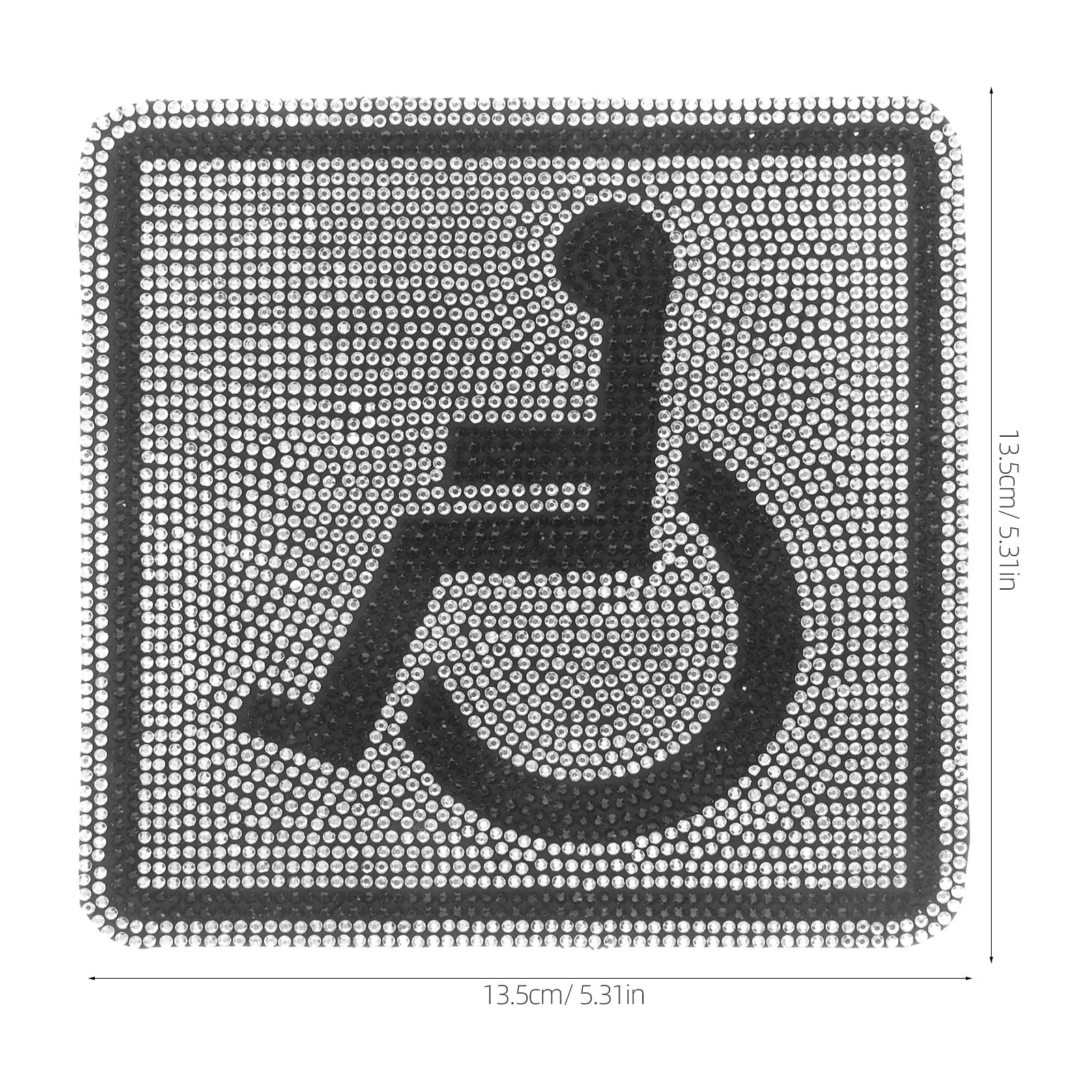 Handicap Vehicle Sign Sticker 5.3x5.3 Weather Resistant Disabled Wheelchair Symbol Decal for Car Suv Truck Indoor Outdoor