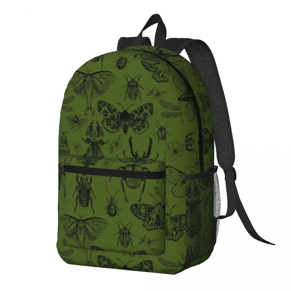 Vintage Insect Entomology Themed Backpack Daypack Large Capacity Children BookBag School Bag Shoulder Bags for Men Women