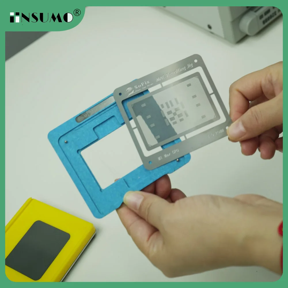 Sofix M4 NAND Reballing Jig with Stencil BGA Reballing Kit  for Macbook CPU PCH BGA Graphics card Reballing Magnetic Stencil