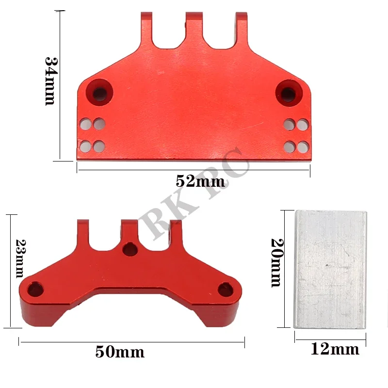 Metal Steering Gear Bracket Servo Base Seat for MN MN86 MN86S MN86KS MN86K MN128 4WD G500 Crawler RC Car Modified Accessories