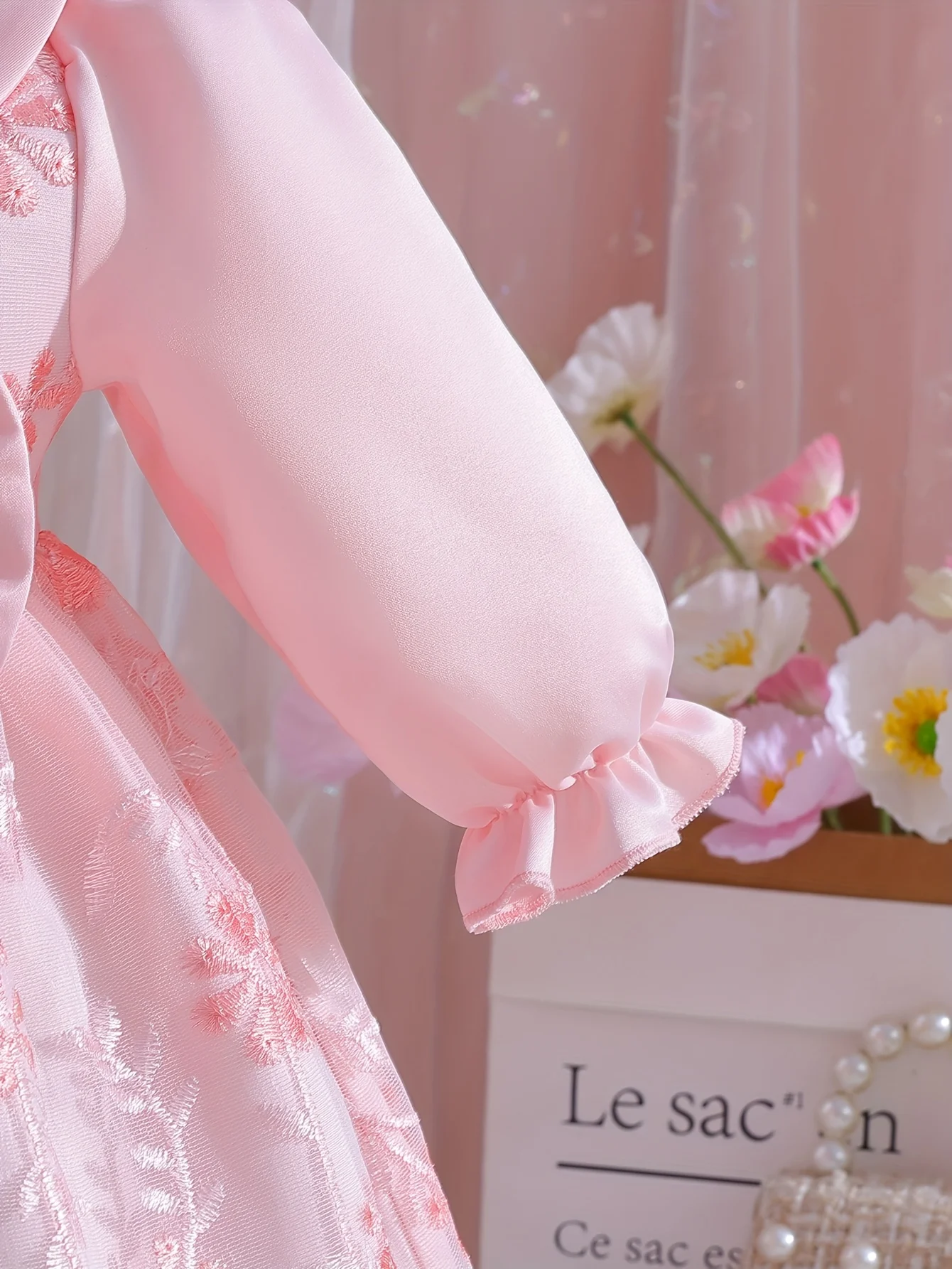 فستان الأميرة الربيعي اللطيف للفتيات الصغيرات، فستان للفتيات الصغيرات، مناسب للحفلات/عيد الميلاد/التجمع وما إلى ذلك.