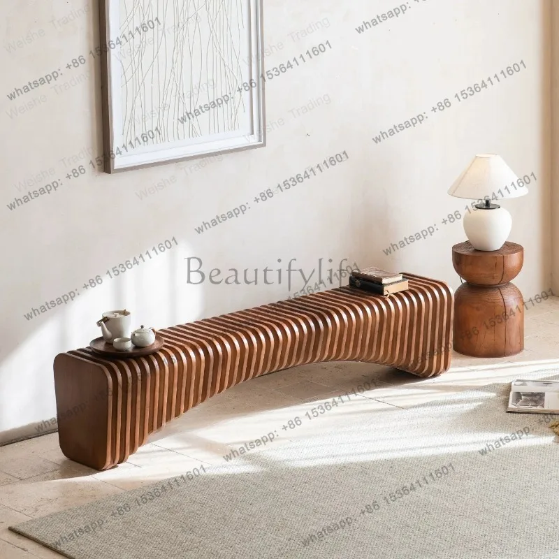 Personalized Solid Wood Bench Bench Bench Shopping Mall Clothing Store Rest Shoe Changing Stool