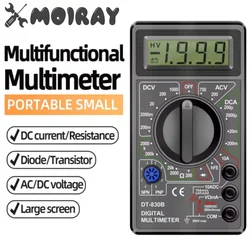 デジタルマルチメータ,高安全電気ハンドヘルドメータ,電圧計,電流計,オームテスター,dt830b,AC, DC,ANENG-LCD