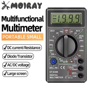ANENG DT830B AC/DC LCD Multimetro digitale Voltmetro Amperometro Ohm Tester Misuratore portatile elettrico ad alta sicurezza Multimetro digitale