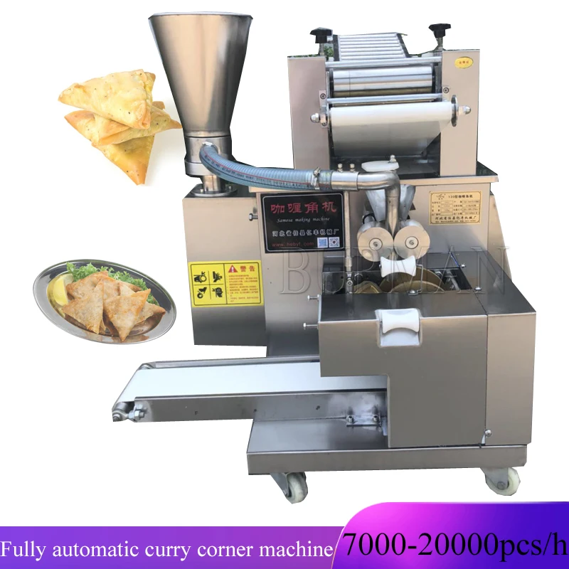 Full Automatic Stainless Steel  Curry Angle Making Machine Triangle Curry Horn Household Machine