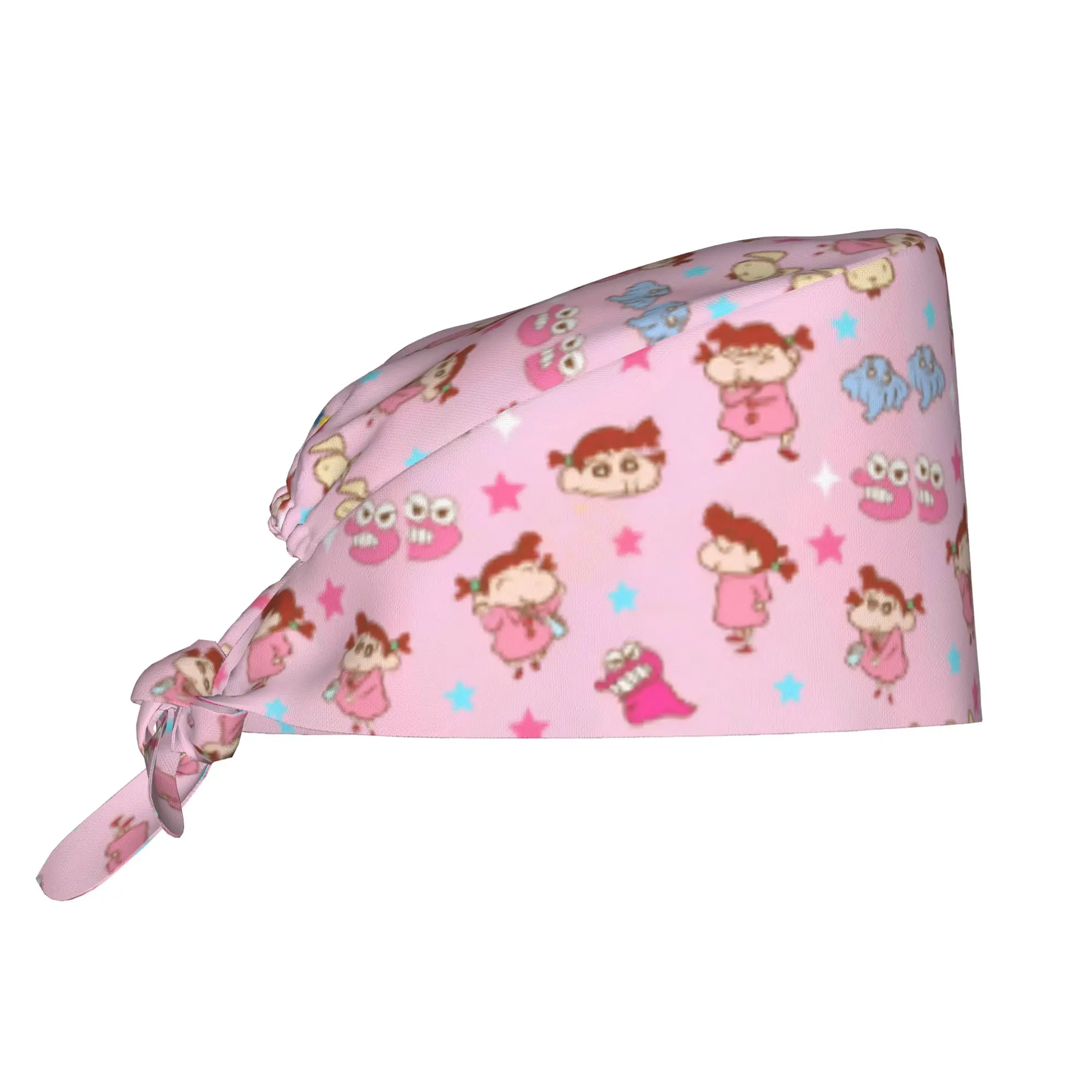 Gorros Quirúrgicos Personalizados C-Crayones Shin-chanes para Personal Médico, Hombres y Mujeres, Gorro de Enfermería, Gorro de Cirugía