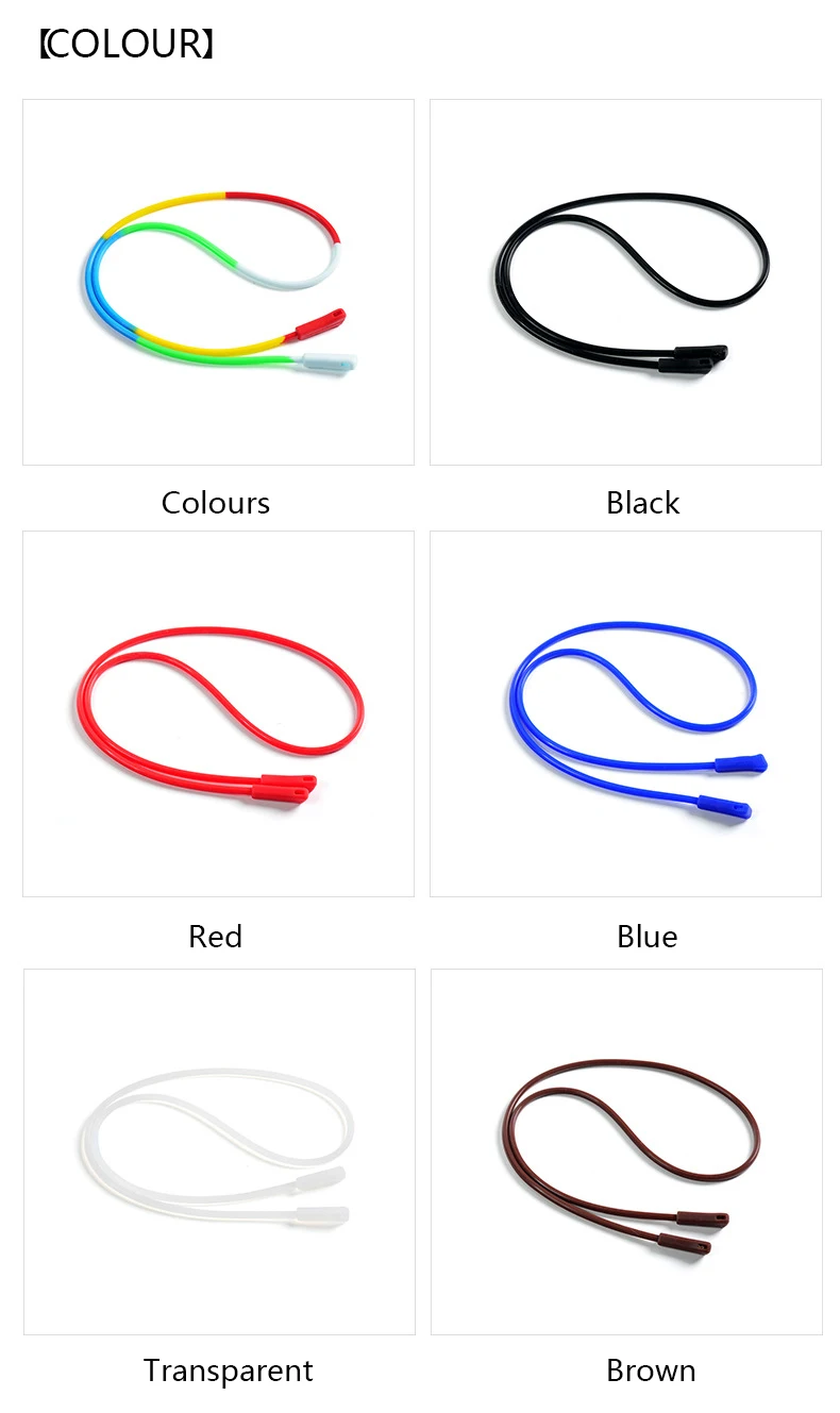 Neutrale Silikon-Brillenkette Elastisches Rutschfestes Brillenband Wasserdichtes Anti-Verlust-Sonnenbrillenband für Outdoor-Sport