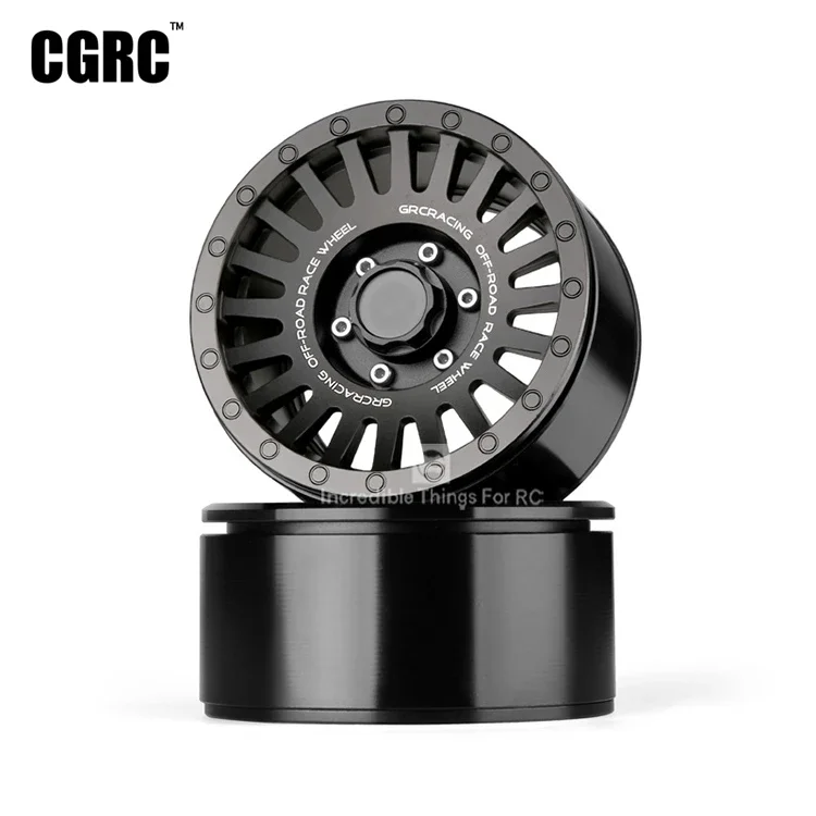 

2pcs 2.2 Inch Metal Aluminum alloy Wheel For 1/10 RC Crawler Car TRX4 TRX6 G63 D90 D110 Axial SCX10 90046 TF2