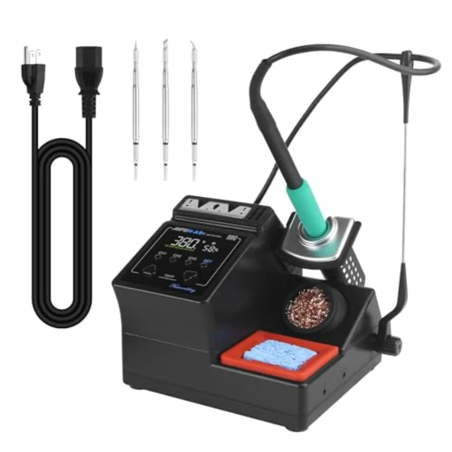 

A9E Soldering Station 160W High Power Digital Display Solder Station Soldering Iron with 3pcs 210 Soldering Tips
