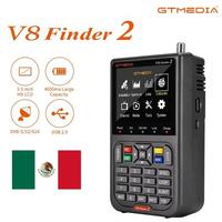 V8 Finder 2 Satellite TV Finder Digital FTA DVB-S/ S2/ S2X Signal Detector Receiver 3.5inch LCD Screen for Adjusting Sat TV Dish