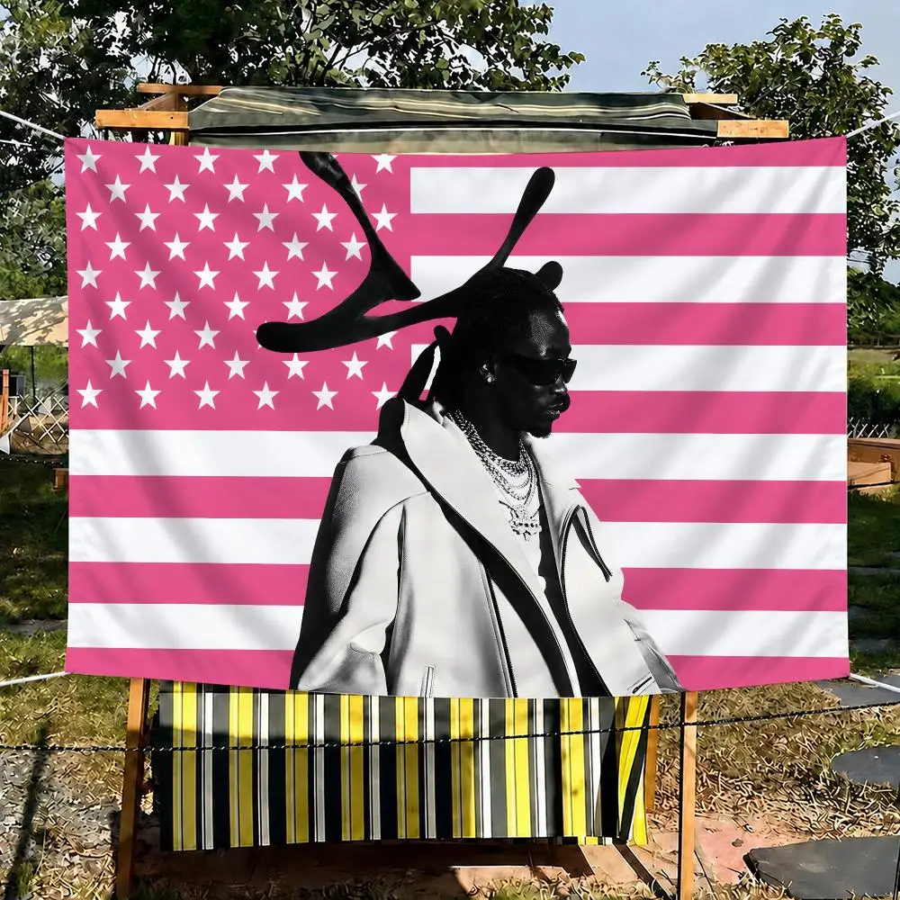 Singer Y-Young Thug Tapestry Outdoor Parties Bedrooms Living Rooms Dorm Rooms Wall Decor Banners Gifts