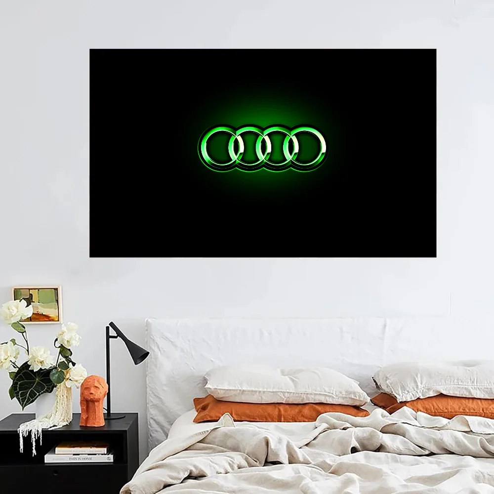 A-audi Logo Decorative Flags for Rooms Garden Flag to Hang Outdoor Decorations Garage Decoration Flags and Banners Home Decor