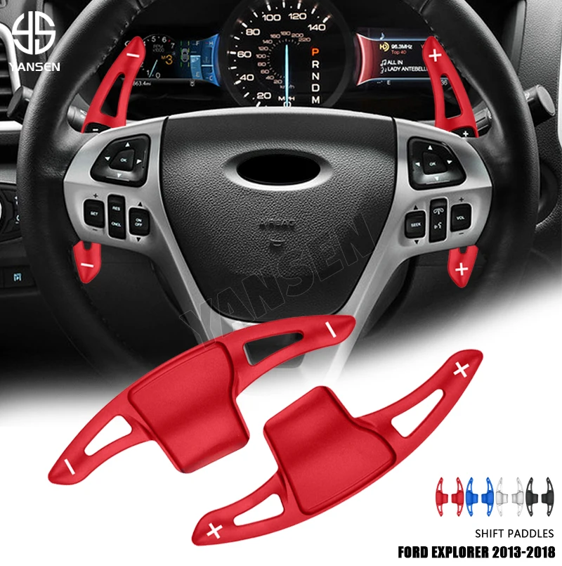 

Car Steering Wheel DSG Shift Paddle Extension Shifters Sticker For Ford Explorer 2013-2018 for Taurus SHO 2013 2014 DSG Sticker