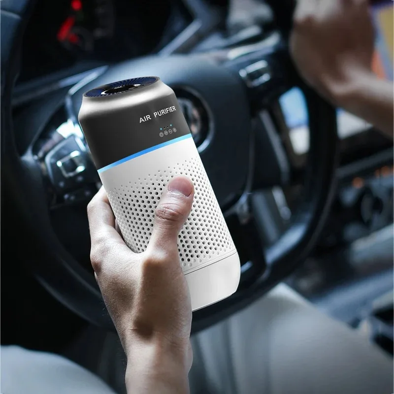 جديد CP01 سيارة لتنقية الهواء المحمولة الذكية لفتة الاستشعار منقي هواء صغير لوازم السيارات إزالة الرائحة