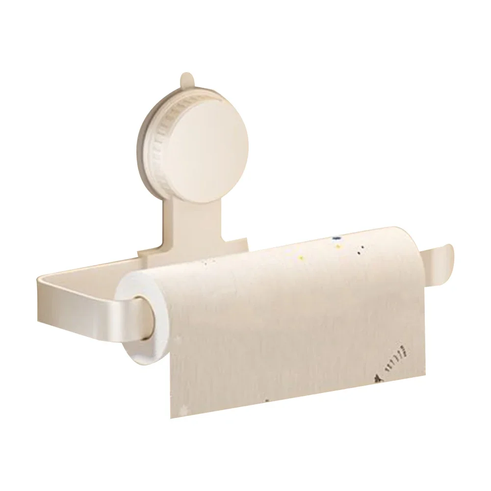 Kitchen tissue paper rack with black white color options wall mounted design for convenient storage and easy dispensing