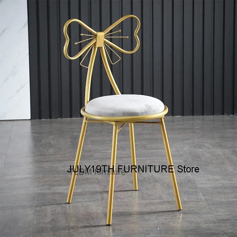 Reception Designer Nordic Bar Chair Velvet Dressing Table Game Bar Chair Gold Modern Accent Chair De Bar Garden Furniture Set