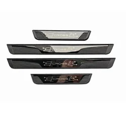 Car For Toyota Corolla Cross 2019 2022 2023 2024 Door Sill Cover Threshold Protector Scuff Plate Guards Pedal Trim Accessories