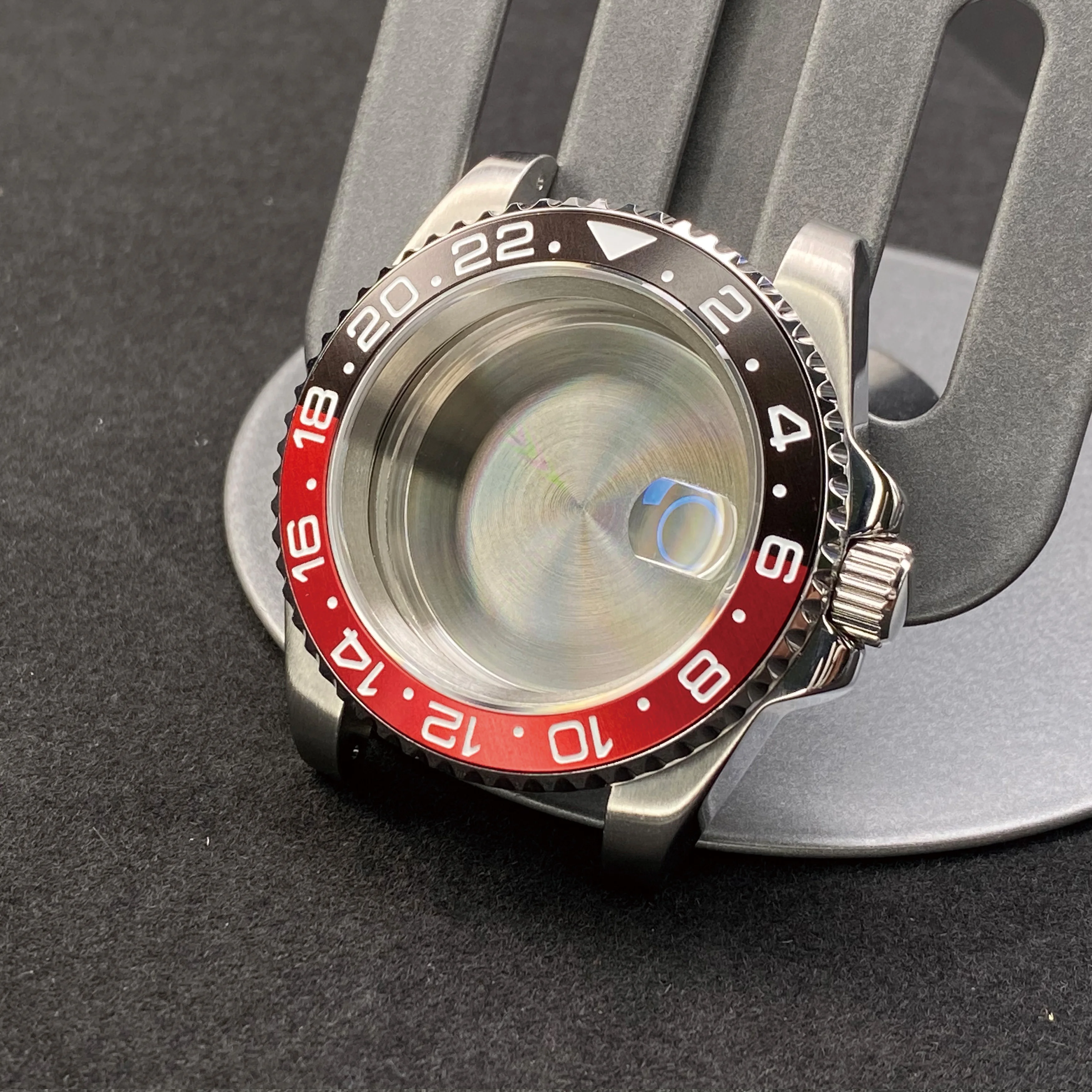 40mm GMT/SUB High Quality Sapphire Glass Stainless Stssl case 120 clicks Fit NH35 NH36 Mouvement Fine-tuning Pull Button Buckle