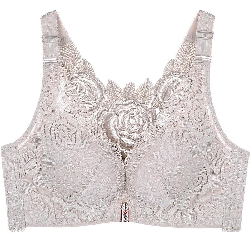 2026 Floral Secrets Comfort Rose Bra Front Closure Rose Lace