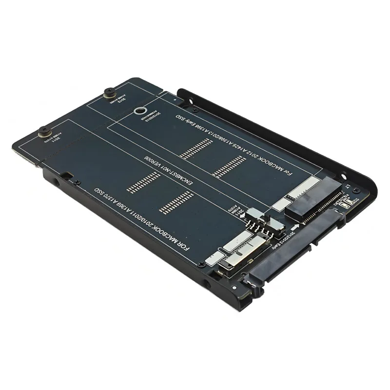 Nowy adapter SSD na SATA, metalowa obudowa, gniazdo dla Macbooka 2010/2011 A1369 1370 SSD, dla Macbooka 2012 A1425 A1398/2013 A1398 Early SSD — zdjęcie produktu 3