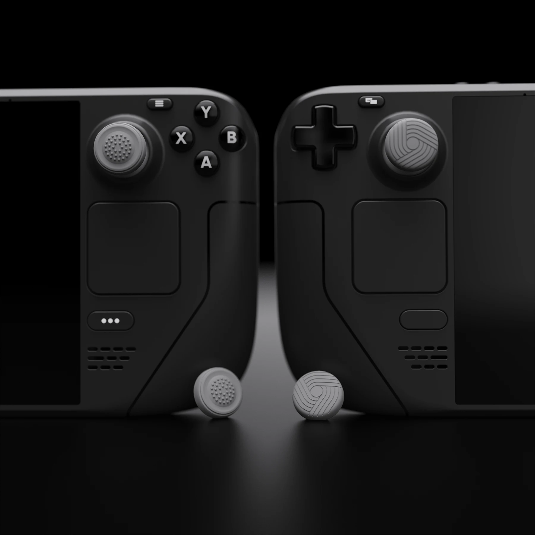 PlayVital tapas de agarre de pulgar para Steam Deck LCD y OLED, tapas de Joystick para PS Portal Remote Player - Samurai y Guardian Edition