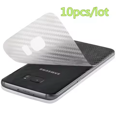 10PCS Back Carbon Fiber Film For Samsung Galaxy S22 S21 S23 S24 S25 Protective Back Cover For Samsung A14 A34 A54