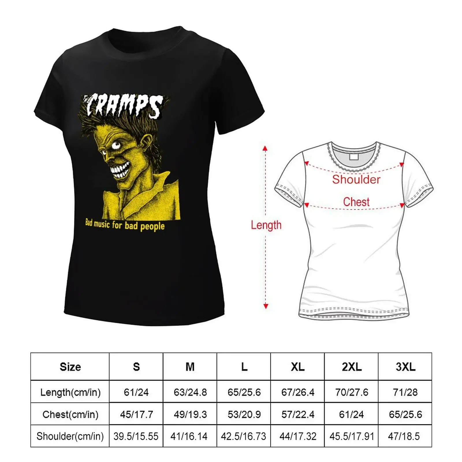 Cramps T-shirt lady clothes summer top funny cotton t shirts Women