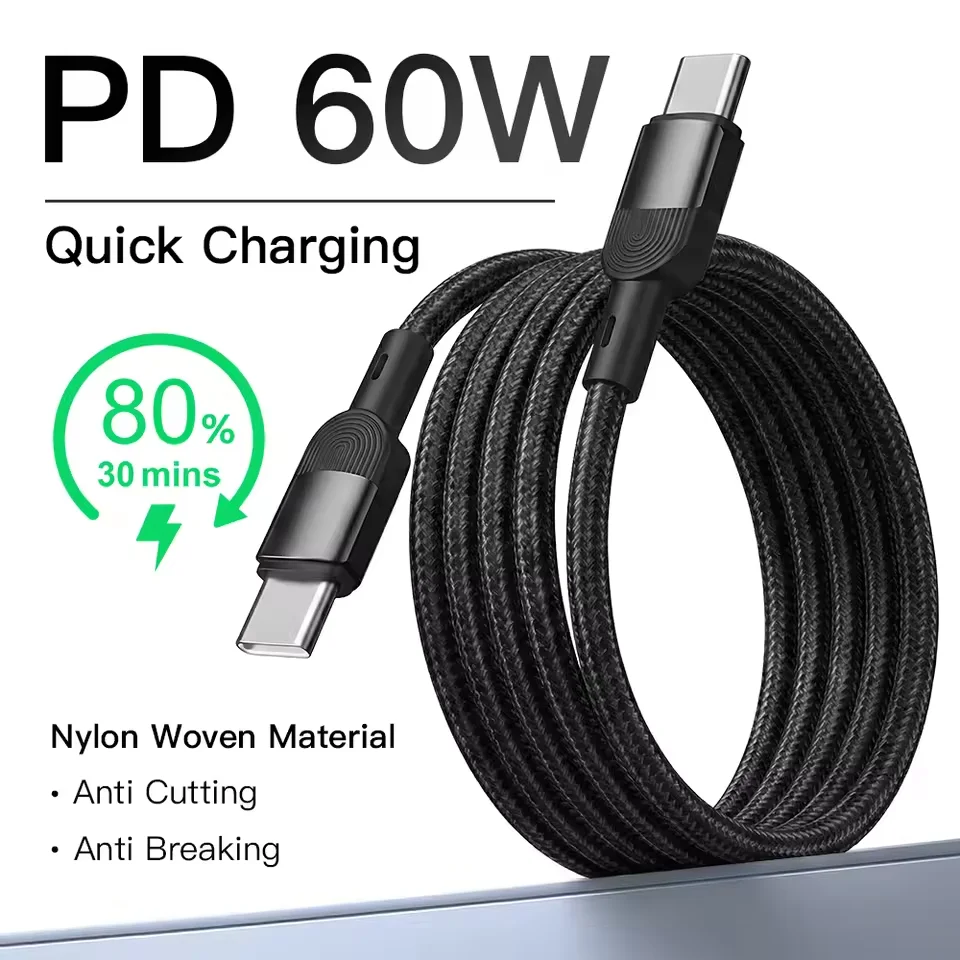 Type C Cable Fast charging Mobile Data Cable suitable for Huawei xiaomi samsung For iphone 15 17 16 phones