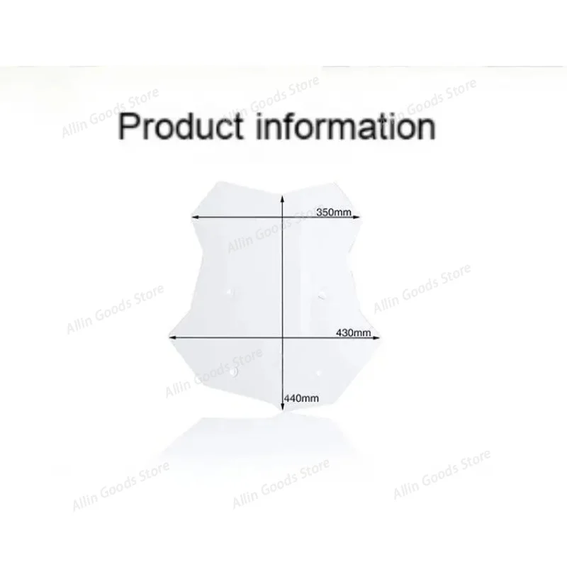 For BMW F750GS/F850GS ADV motorcycle windshield Modified Fixing Bracket heightened and widened deflector windshield view 3