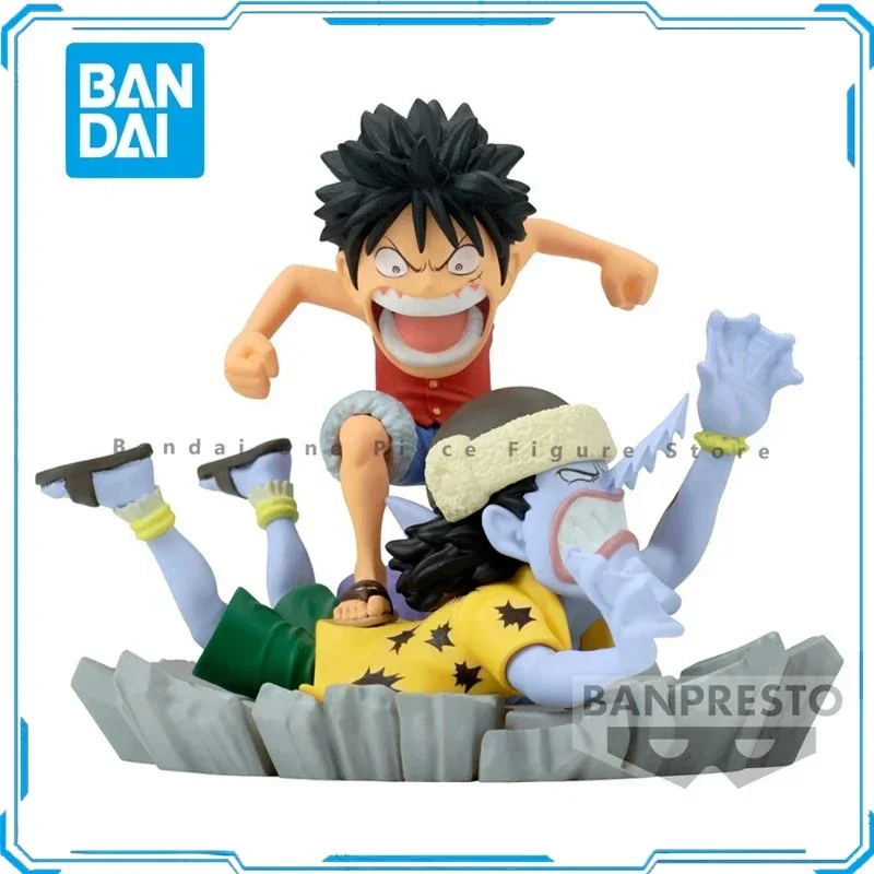 En Stock Original Bandai Luffy figuras de acción juguetes de animación regalos modelo coleccionista genuino Anime Hobby figuras de anime decoración