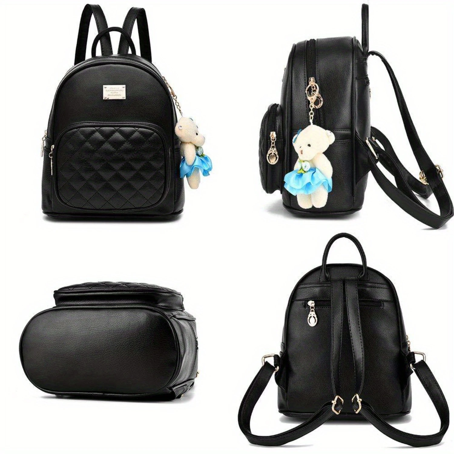 Leather Backpack Purse Satchel School Bags for Women - BAG WIZARD Casual Travel Daypacks